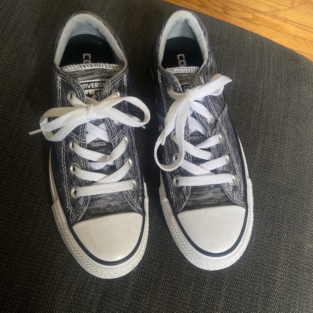 Silver Converse Sneakers